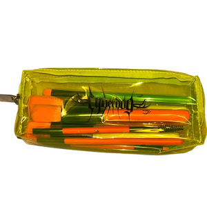 Cyberdog London Neon Makeup Brush Set – 7 Piece with PVC Case